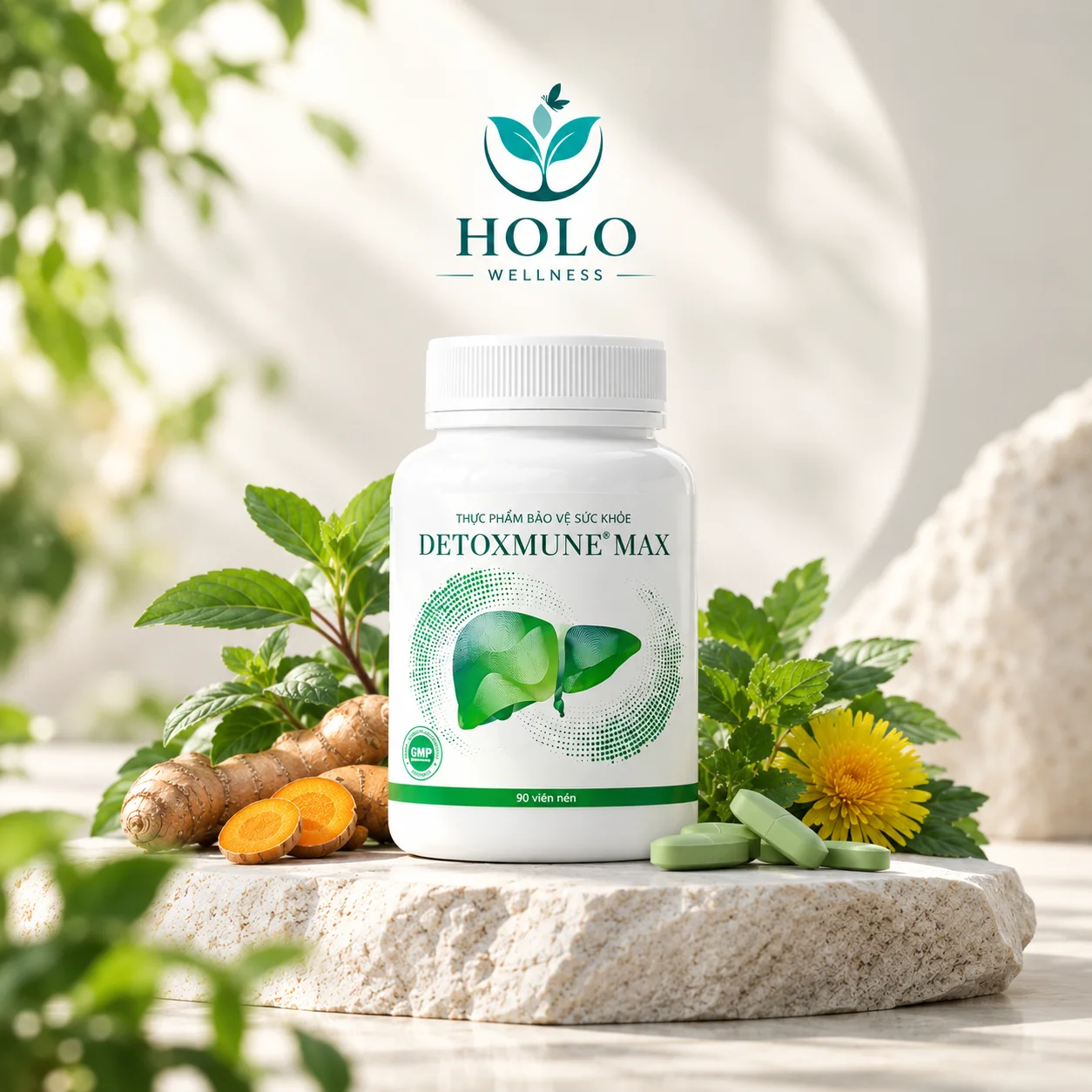 THỰC PHẨM BẢO VỆ SỨC KHỎE DETOXMUNE MAX – GIẢI ĐỘC GAN, TĂNG CƯỜNG ĐỀ KHÁNG (Hộp 30 Viên)