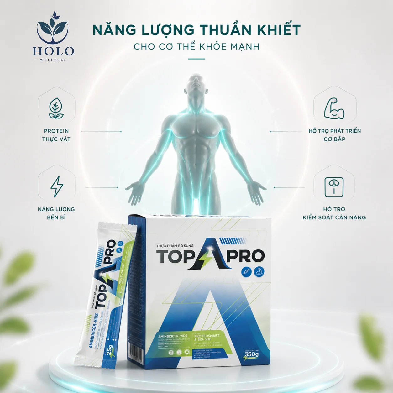 [MỚI] Sữa Hạt Dinh Dưỡng Top A Pro – Phục Hồi Năng Lượng, Tăng Cường Đề Kháng (Hộp 350g/14 gói)